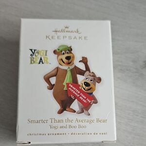 Hallmark Keepsake Yogi Bear and Boo Boo Ornament - Brown and Green